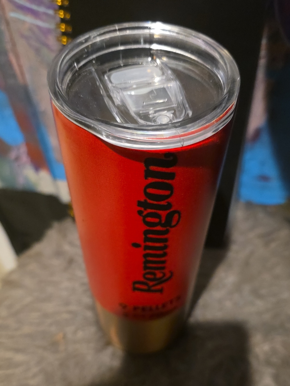 Remington Insulated Red Travel Tumbler with Clear Lid
